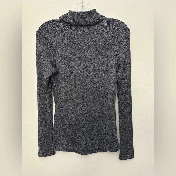 Golden Goose Venezia Pullover blouse Shimmery Blue Turtleneck Sz S Party - Picture 7 of 16